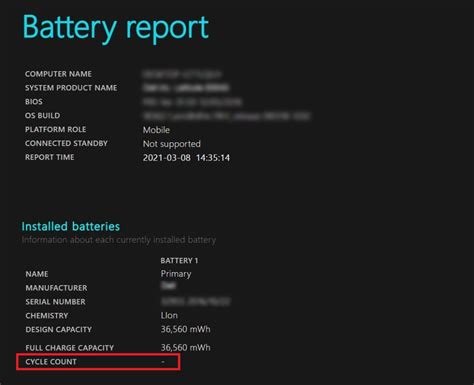 How to View Battery Cycle Count on a Windows Laptop