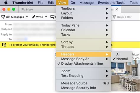 How to View Full Message Headers in Mozilla Thunderbird