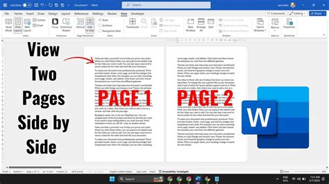 How to View Two Pages Side by Side in Microsoft Word Vegadocs