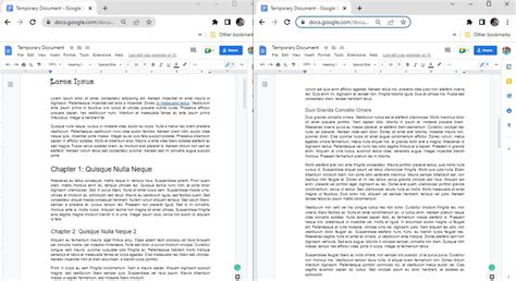 How to View Two Pages SidebySide in Google Docs