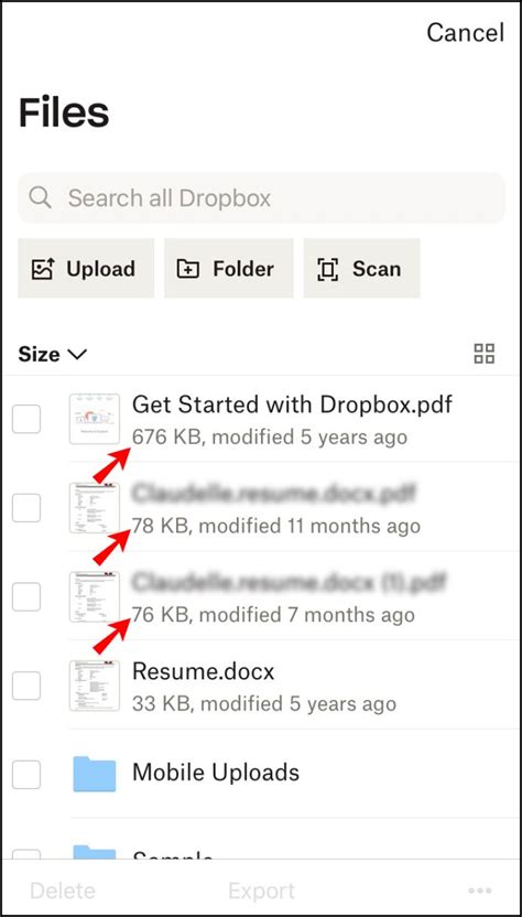 How to View the File Size in Dropbox - alphr.com