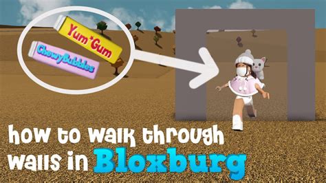 How to Walk Through Walls in ROBLOX Bloxburg! (working as of