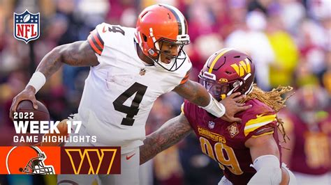 How to Watch Cleveland Browns vs. Washington Commanders Week 17 Game