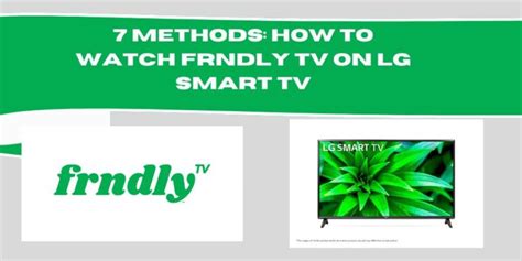 How to Watch Frndly TV on LG Smart TV – The Streamable