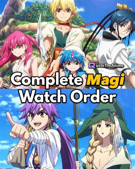 How to Watch The Magi Anime in Order.