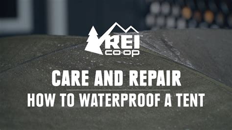 How to Waterproof a Tent REI - YouTube