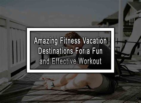 How to Workout on Your Vacation
