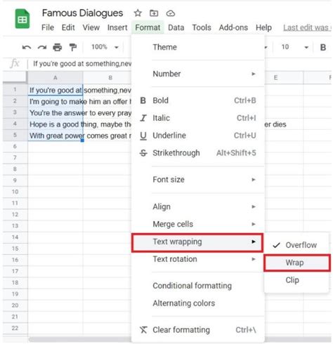 How to Wrap Text in Google Sheets StepByStep Sheetaki