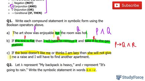 How to Write Symbolic compound statement In Words. YouTube