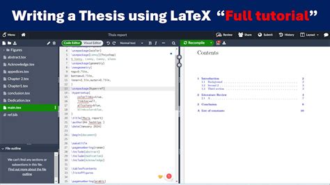 How to Write Thesis in Latex YouTube