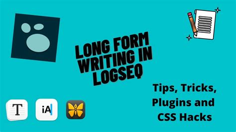 How to Write Using Logseq (Long Form Writing Setup) YouTube