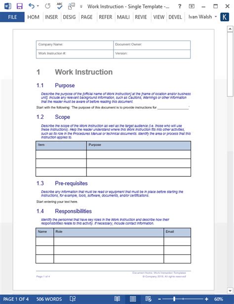 How to Write Work Instructions – Templates, Forms ... - Klariti