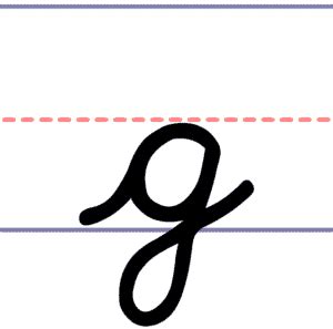 How to Write a Cursive Lowercase g - Pencil Pete