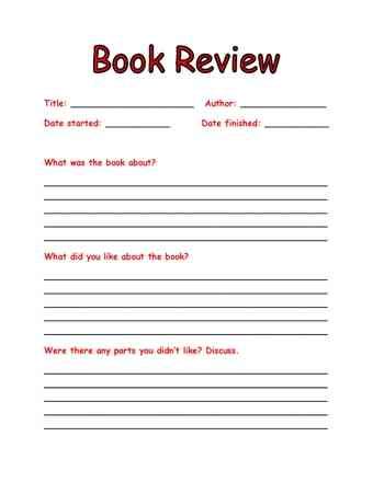How to Write a Good Book Review A Basic Guide for Students