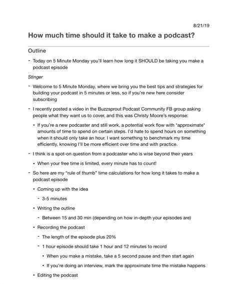 How to Write a Podcast Script 10WebTools