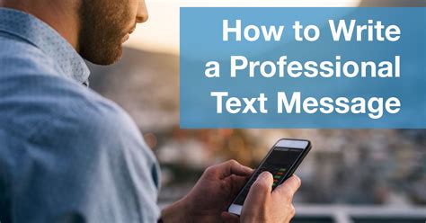 How to Write a Professional Text Message (With Examples)