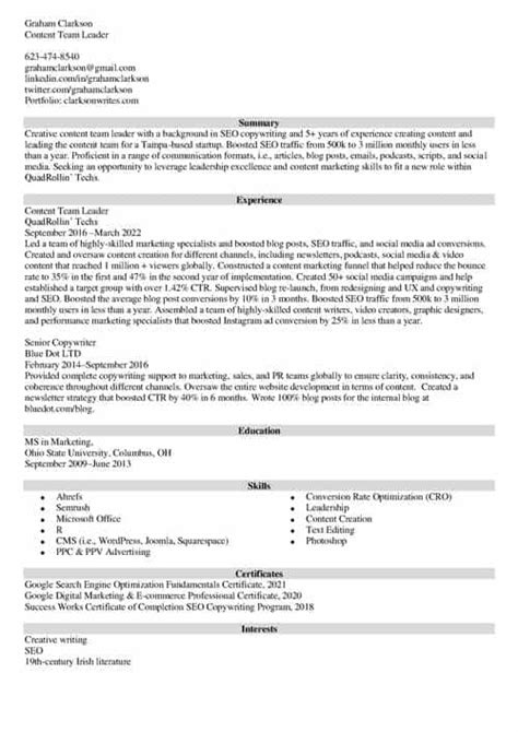 How to Write a Resume for an Internal Position