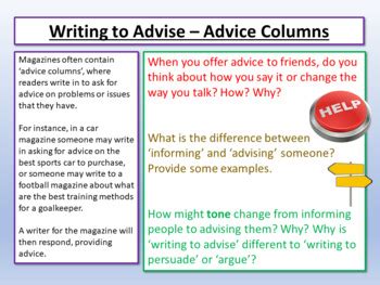 How to Write an Advice Column HubPages
