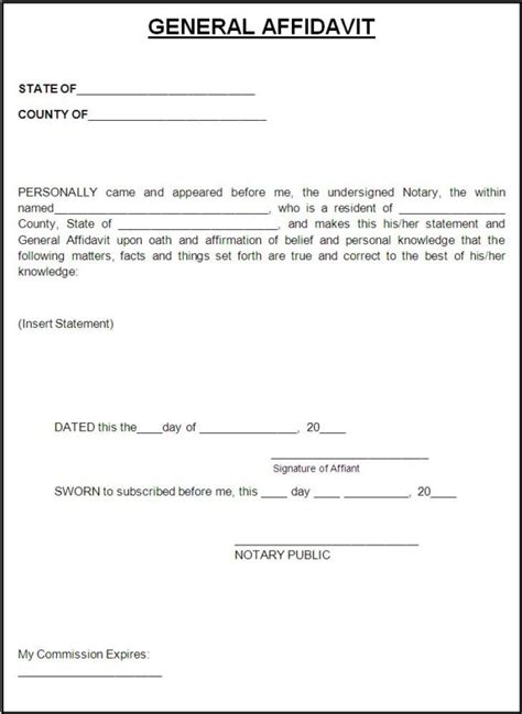 How to Write an Affidavit Step by Step Free Templates PDF Word