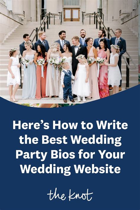 How to Write the Best Wedding Party Bios For Your Wedding Website