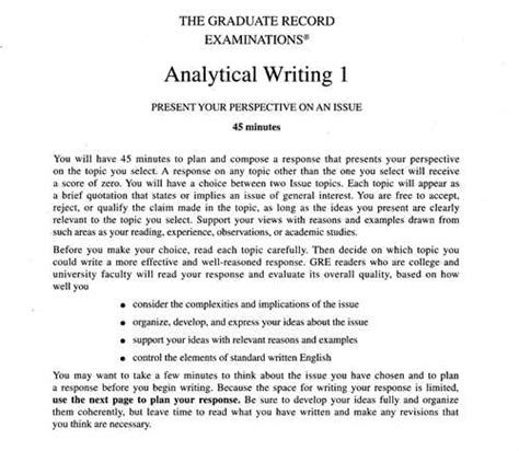 How to Write the Revised GRE Analytical Writing Essays How to write