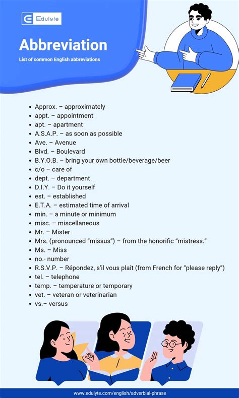 How to abbreviate example in sentence structure