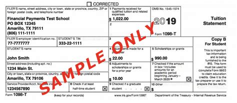 While Georgetown does mail out copies of IRS form 1098-T prior to J