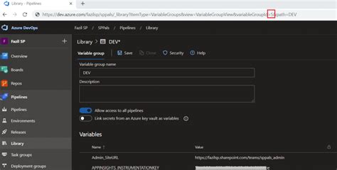How to access Azure Devops variable in SPFx solution Part 1