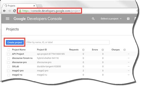 How to access a lost Google Developer Console project