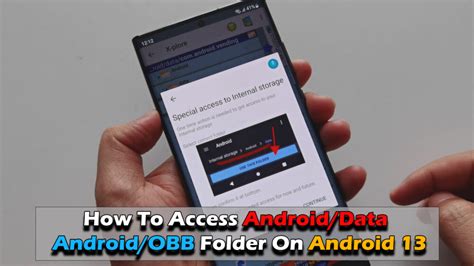 How to access android data folder in android 12.  Mar 3, 2026 · Learn how to easily make you...