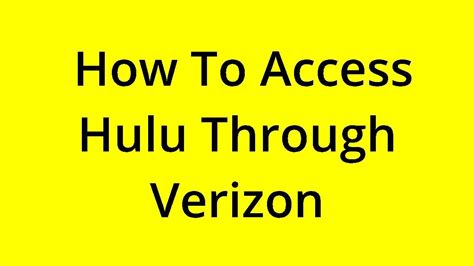 How to access hulu through verizon. Things To Know About How to access hulu through verizon. 