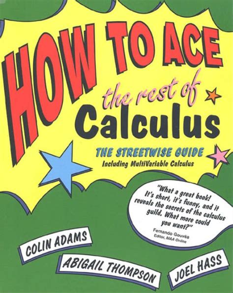 How to ace the rest of calculus the streetwise guide including multivariable calculus how to ace s. - Pharmacovigilance medical writing a good practice guide.