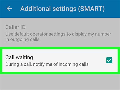 How to activate call waiting in android
