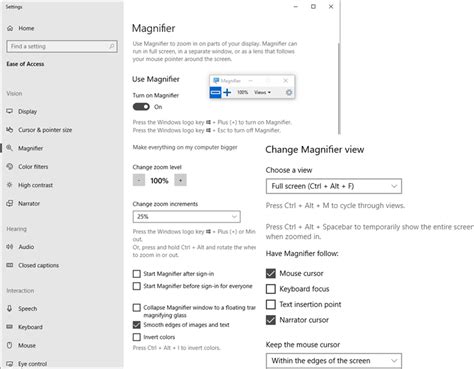 How to activate magnifier