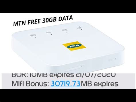 How to activate mtn mifi 30gb