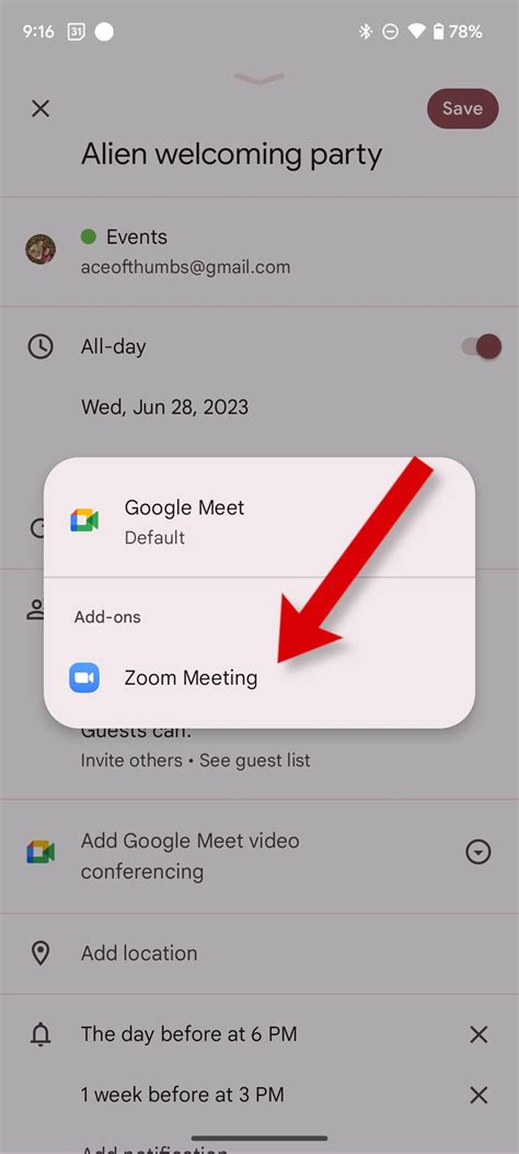 How to add a Zoom link to Google Calendar