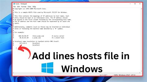 How to add a custom virtual host on Windows 11