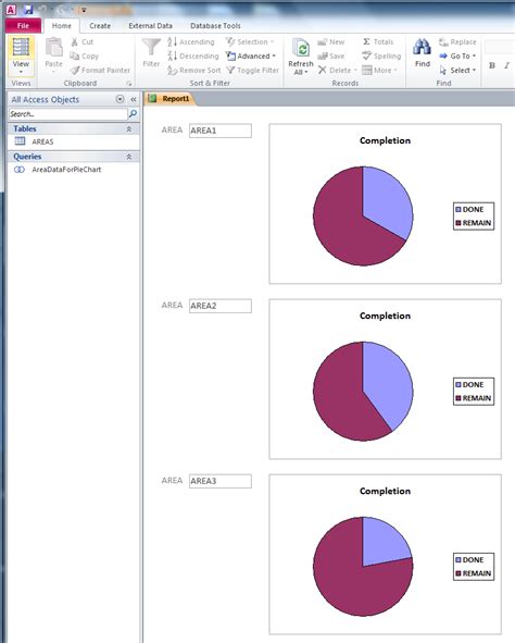 How to add a pie chart to my Access report - Stack Overflow