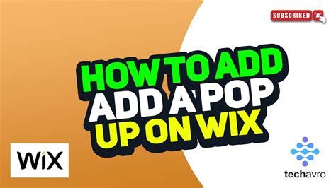 How to add a pop up lightbox in Wix YouTube