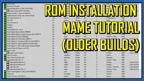 How to add bios to mame.  The build you installed on your computer determines...
