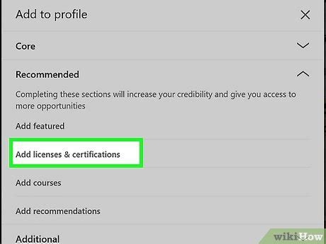 How to add certificate in linkedin from credly.  Courses are in a range of fields inclu...