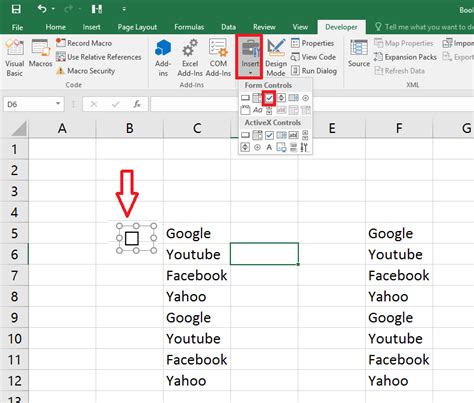 How to add checkbox in excel. 