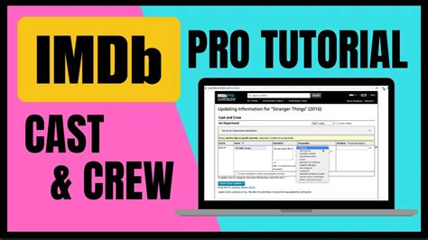 IMDbPro membership includes tools for professionals to: upload and select their primary image, demo reels and other featured videos; set their primary profession and the credits they are best “known for;” see how they’re connected to other people in the industry based on work history and professional network; use advanced search; view .... 