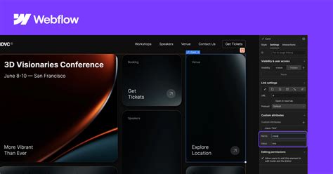 How to add custom attribute in webflow.  By opening up class attribute usage, Webflow en...