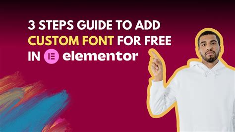How to add custom fonts in Elementor free using a plugin