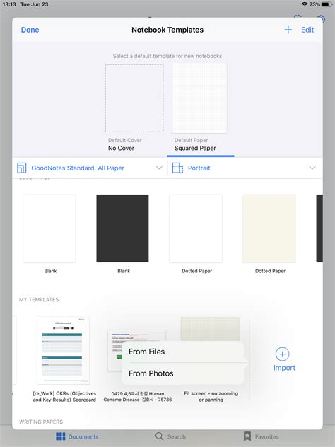 How to add custom templates to your template library in GoodNotes YouTube