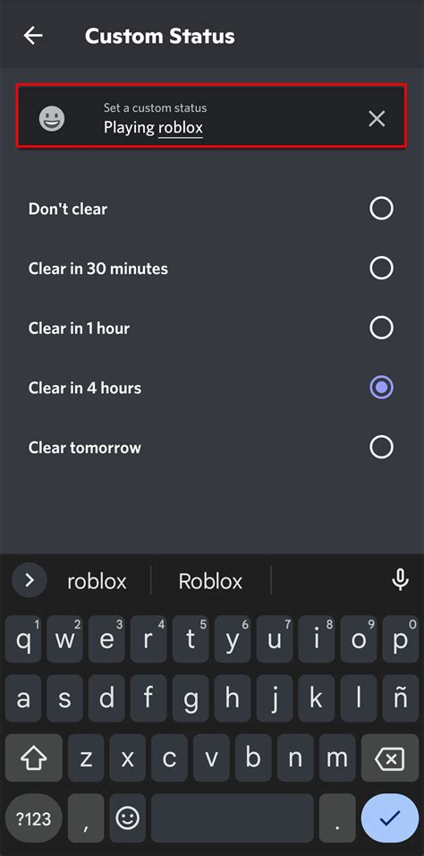 How to add discord on roblox profile. In the Game Activity tab, you will see an option called "Display currently running game as a status message". Toggle this switch to the on position. Enabling this option will allow Discord to automatically detect the game you're currently playing and display it as your status message for others to see. 