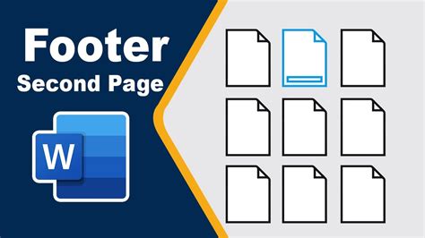 How to add footer on second page in Microsoft word YouTube