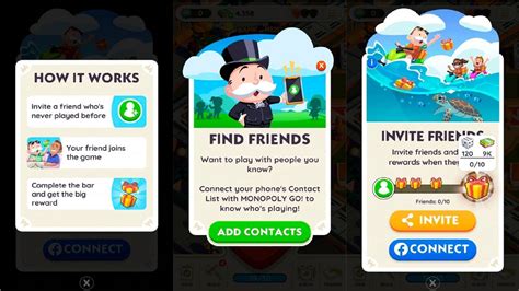 How to add friends on monopoly go. How to Play Toy Partners in Monopoly GO! When the event starts, and for the duration of the event, you'll see four toy making stations in the middle of your game board. Tap each one to add a partner and then send an invite via your friends list when prompted to. You may also receive invites from other players in your friends list inviting you ... 