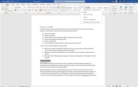 How to add headings and subheadings in Word Heliocentrix